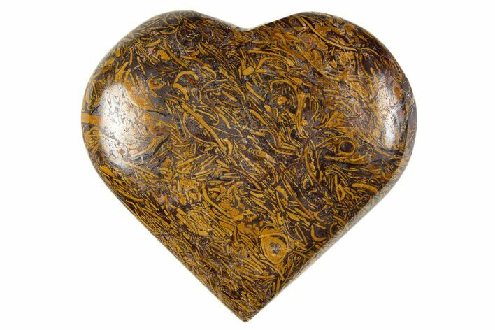 Polished Miriam Jasper Heart - India #343133